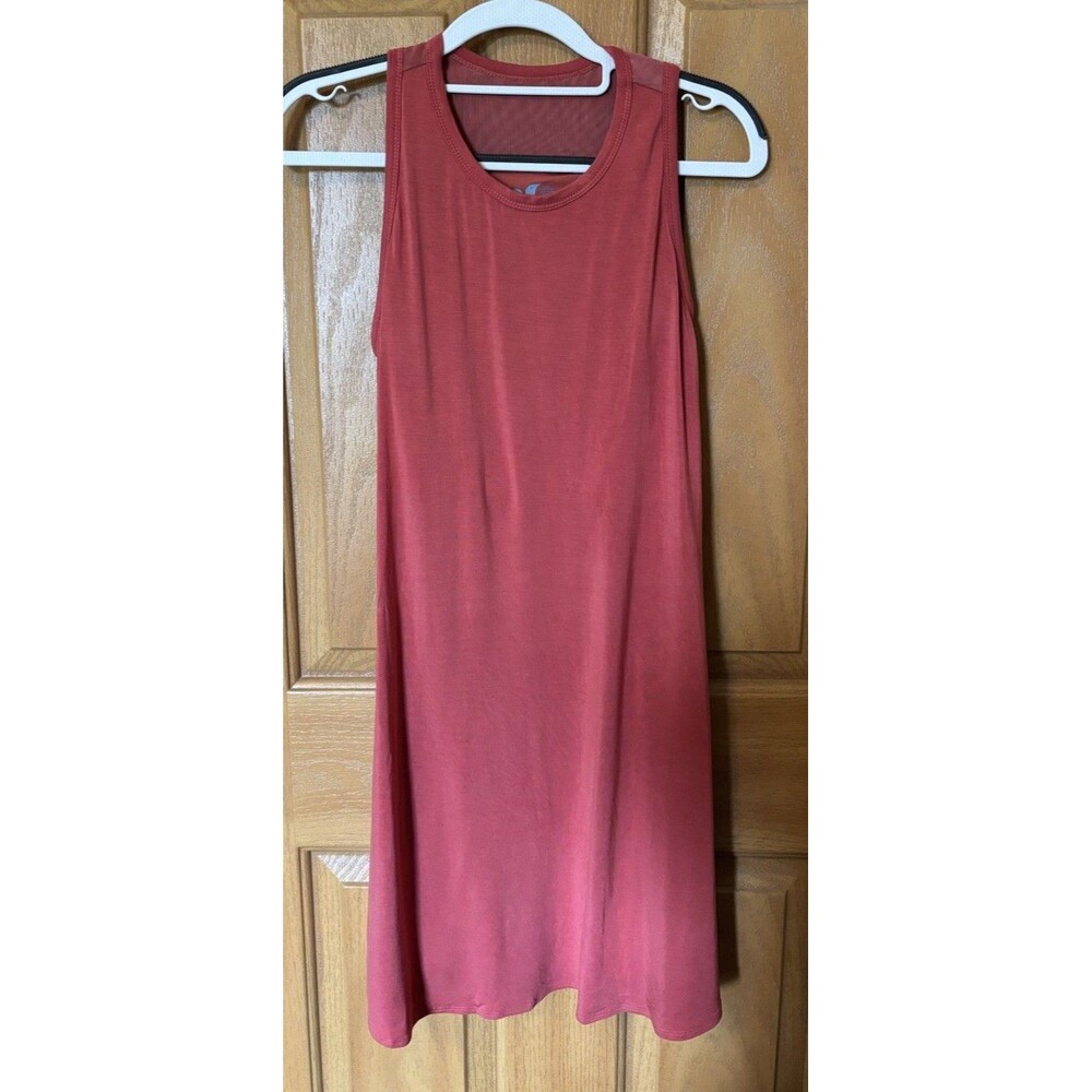 Shebird The Tunic Tank Bra Dress Women's 2 Orange Sun Sleeveless Stretch Basic